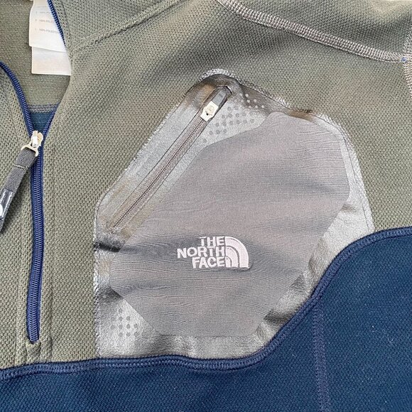 The North Face Men's Half-Zip Pullover Sweatshirt XL Polyester Gray & Blue - Picture 7 of 9
